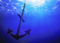 Anchor in Clear Blue Sea